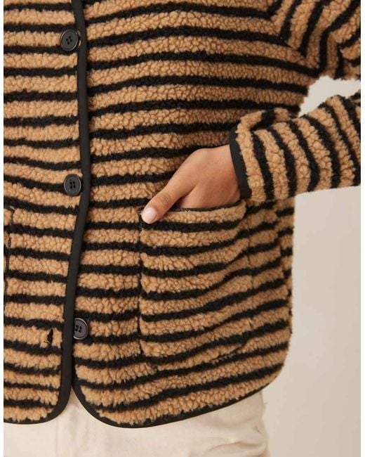 Threadbare Natural Teddy Jacket