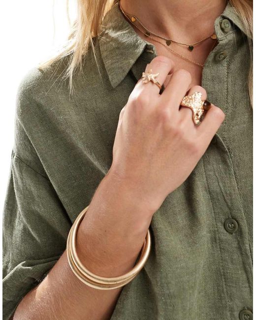 Vero Moda Green Linen Touch Boxy Cropped Shirt Co-ord