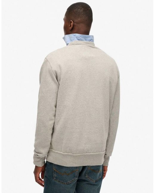 Superdry – athletic essentials – sweatshirt in Gray für Herren