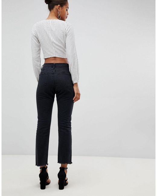 missguided wrath straight leg jean
