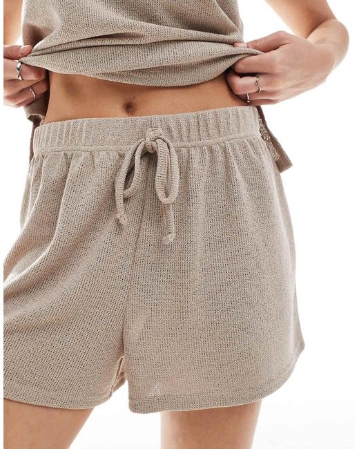 Loungeable Natural Soft Knit Shorts