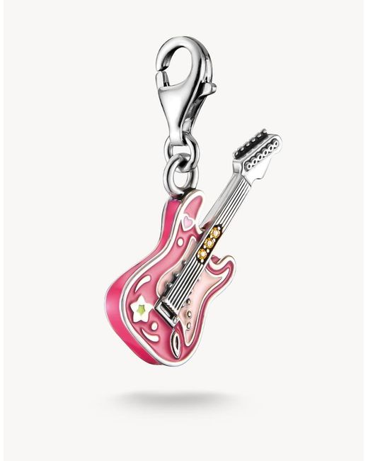 Thomas Sabo Pink Charm Pendant Electric Guitar