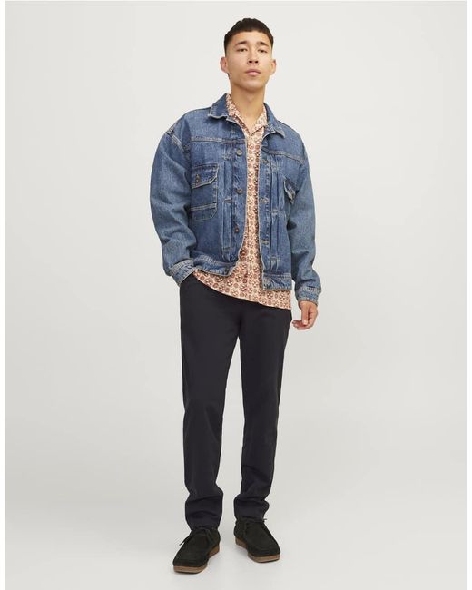 Jack & Jones Blue Chino Trousers for men