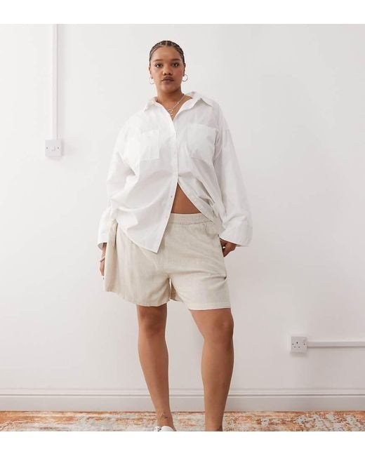 Noisy May Natural Linen Mix Short
