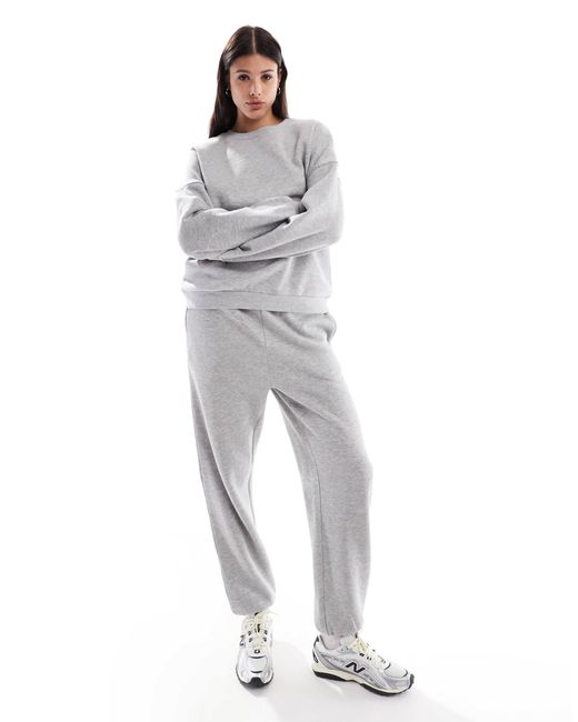 Sweat oversize d'ensemble - clair Vero Moda en coloris Gray