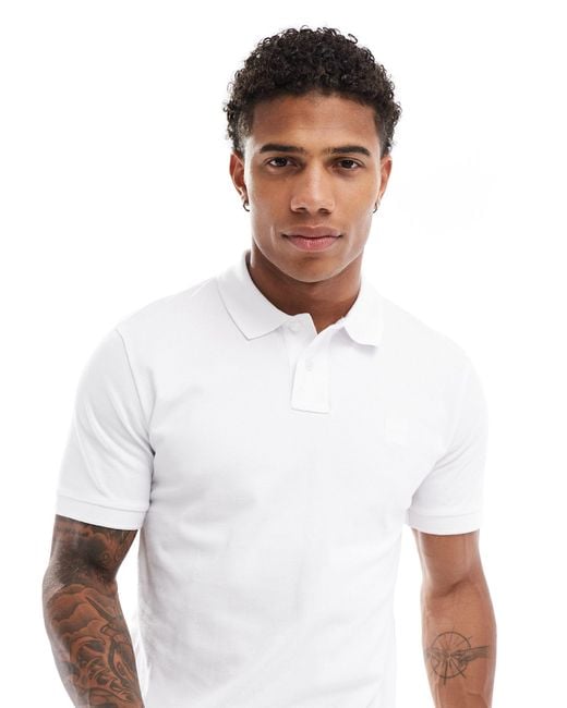 BOSS Boss Passenger Polo Top in White for Men Lyst UK
