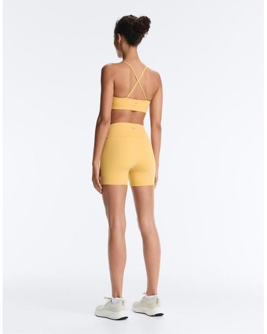 Oysho Yellow Comfortlux High-Rise 10Cm Hot Pants