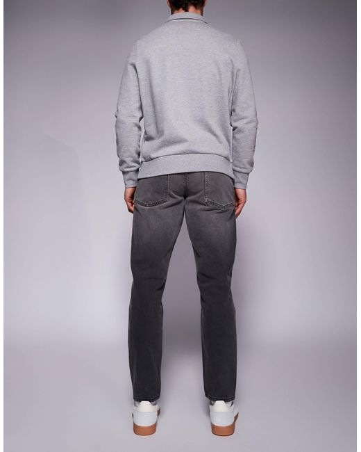 ASOS Gray Tapered Jeans With Tint for men