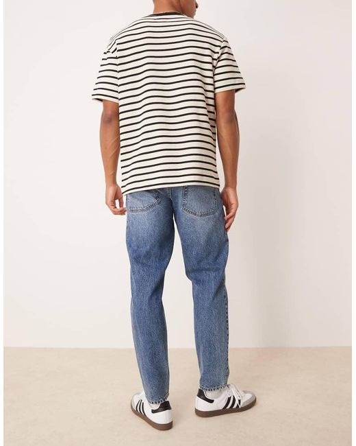 ASOS Blue Tapered Fit Jeans for men