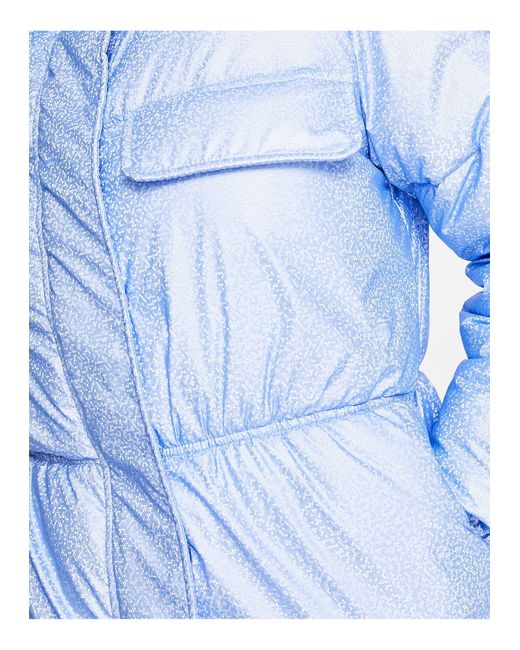 Threadbare Blue Ski Puffer Coat