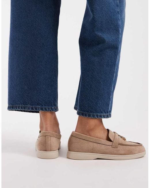 SEQWL Wide Fit Blue Loafer
