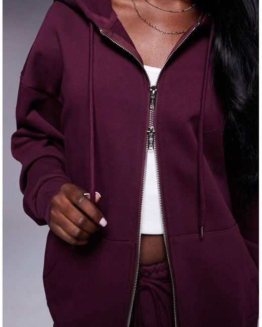 Princess Polly Purple – all day – baumwoll-kapuzenjacke