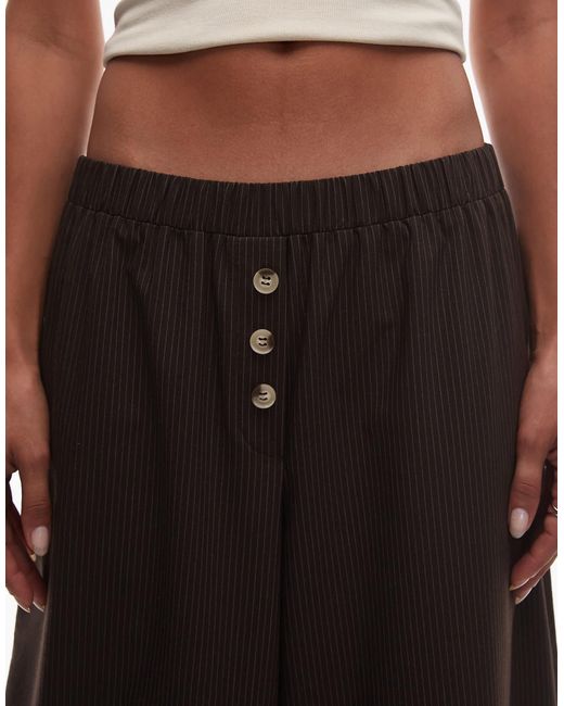 ASOS Brown Pull On Tailored Trouser