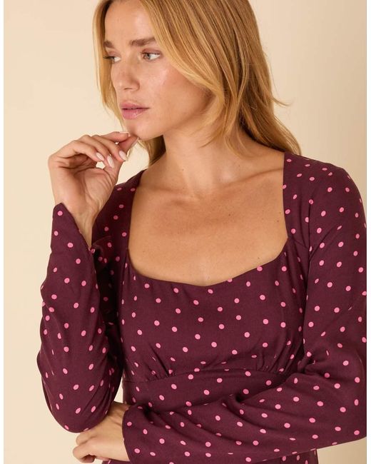 Nobody's Child Pink Delilah Square Neck Midi Dress