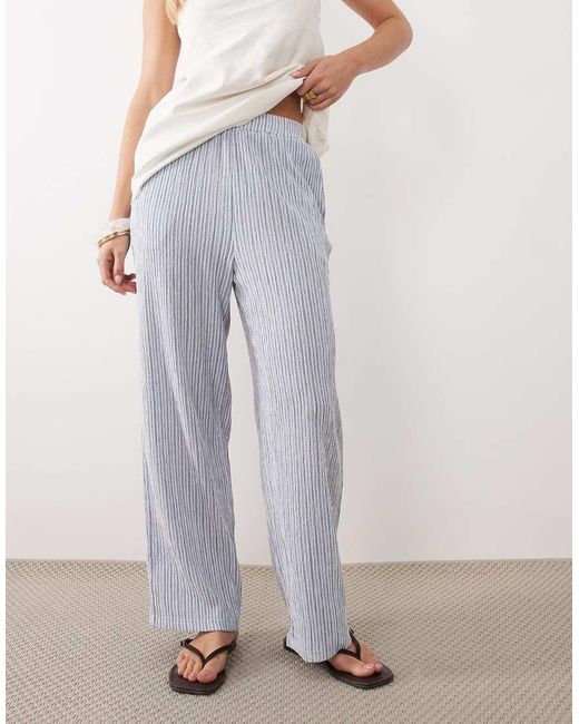 JDY Petite White Wide Leg Trousers
