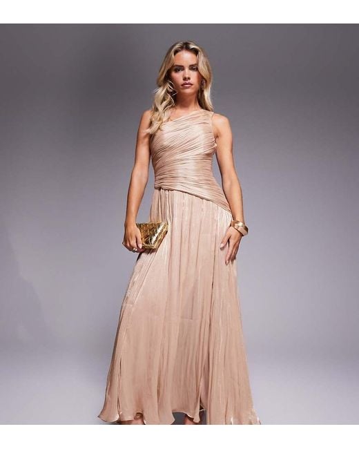 Forever New Metallic One-shoulder Drop Hem Maxi Dress | Lyst UK Forever New Metallic One-shoulder Drop Hem Maxi Dress | Lyst UK