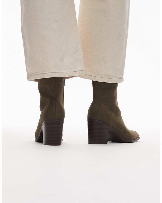New Look Natural Heeled Boot