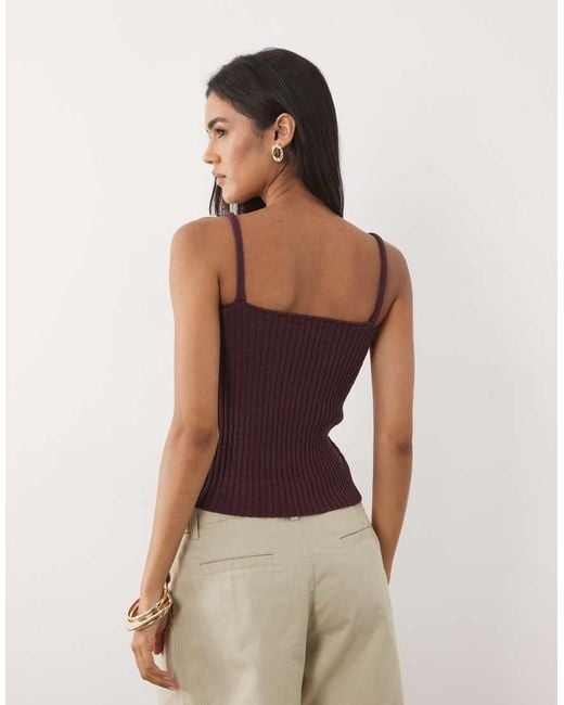 ASOS Purple Boucle Knit Cami Top