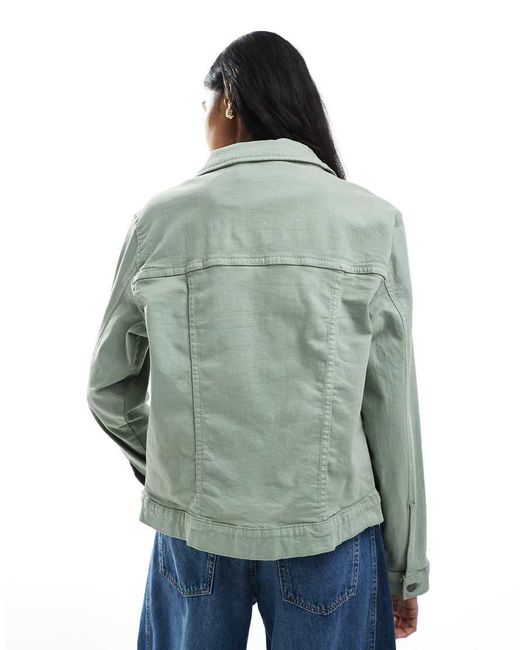 Brave Soul Green Denim Jacket