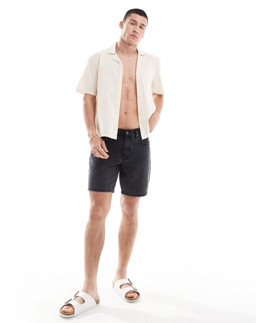 Chemise courte coupe carrée à manches courtes - sable Hollister pour homme en coloris Natural