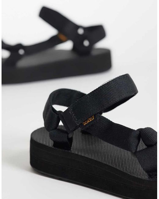 Teva Black Midform Universal Sandals