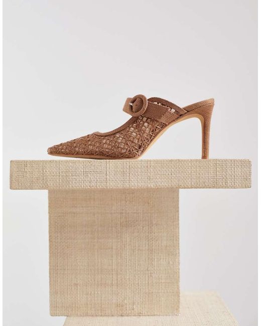 Dolce Vita Natural Keekee Macrame Pointed Heels