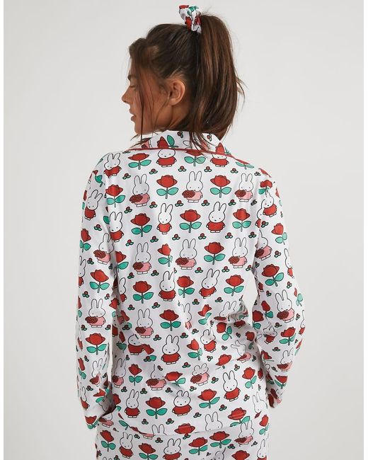 Skinnydip London White Miffy Rose Pyjama Set
