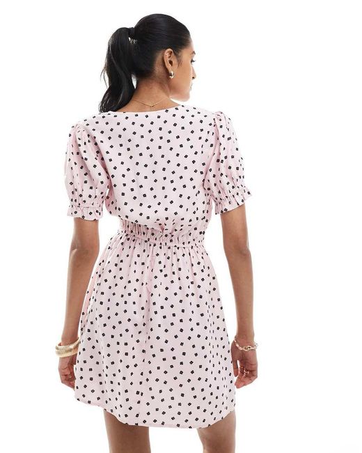 Miss Selfridge White Mini Tea Dress