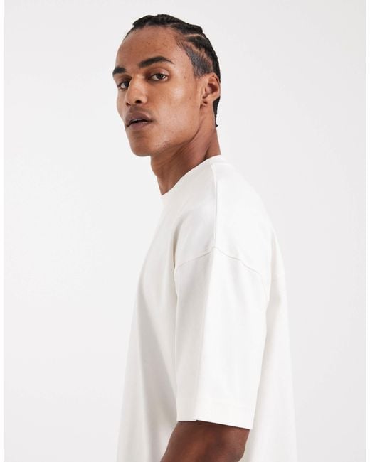 ASOS White Circular Design Collection Super-heavyweight Oversized T-shirt for men