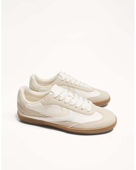Bershka Natural Retro Trainers