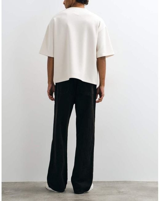 Abercrombie & Fitch White Baggy Fit Jeans for men