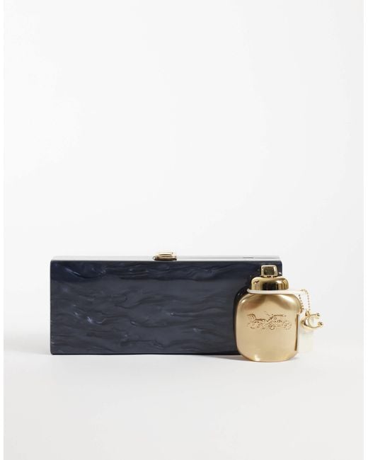 ASOS Blue Hard Case Clutch