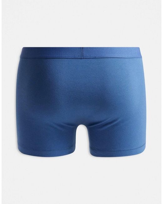 ASOS Blue 3 Pack Trunks for men