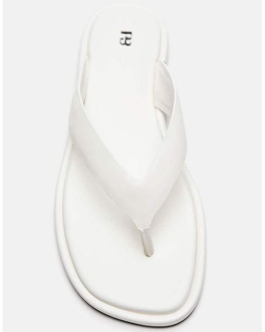 Pull&Bear White Flat Strap Sandals