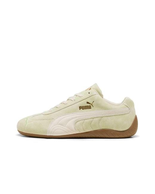 PUMA White Speedcat Faded Sneakers