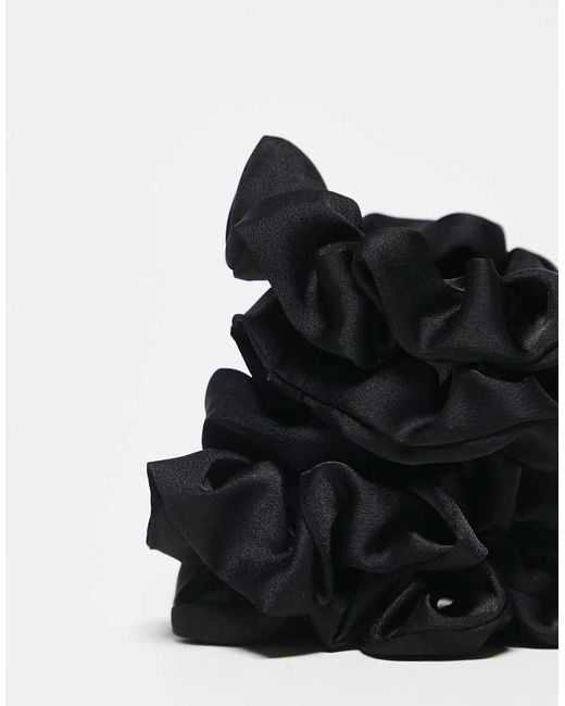 Kitsch Satin Sleep Scrunchies 5 Pack - Black