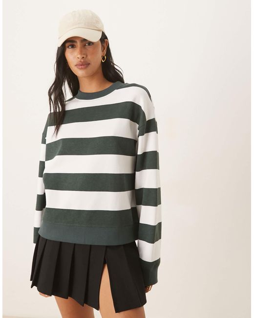 ASOS Multicolor Sweatshirt With Wide And Stripe