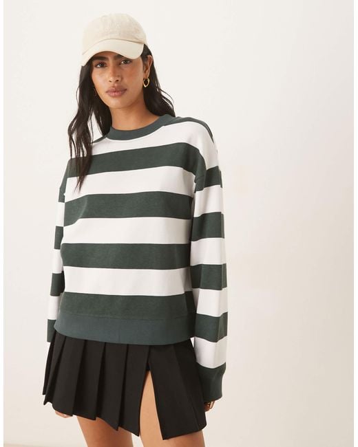 ASOS Multicolor Sweatshirt With Wide And Stripe
