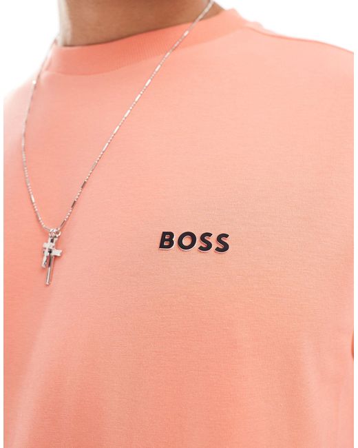 Boss Pink Logo T-shirt for men