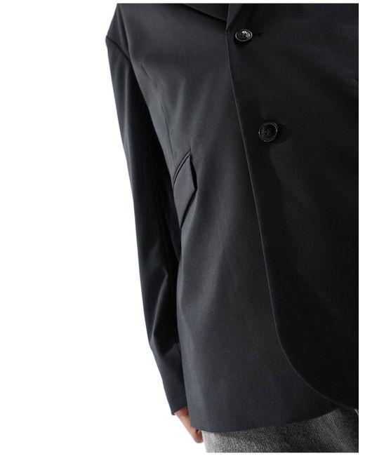 Weekday – eman – oversize-blazer in Black für Herren