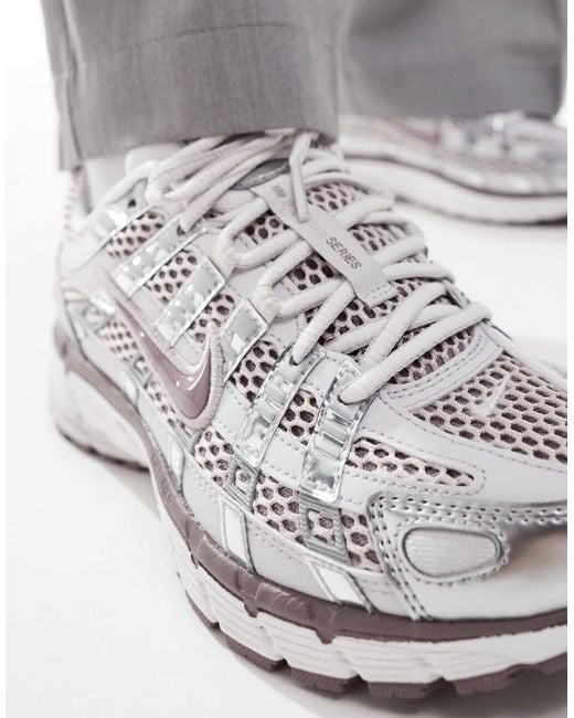 Nike Gray P-6000 Unisex Trainers