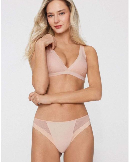 Tezenis Natural Havana Tulle Lightly Padded Triangle Bra