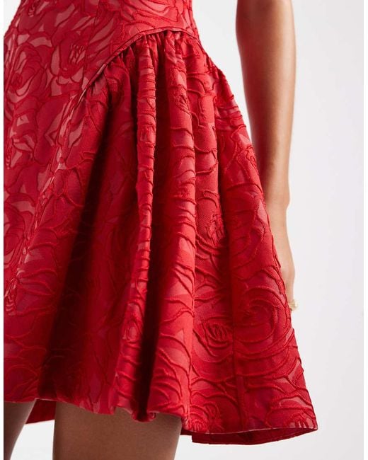 French Connection Drop Waist Structured Jacquard Mini Dress | Lyst UK French Connection Drop Waist Structured Jacquard Mini Dress | Lyst UK