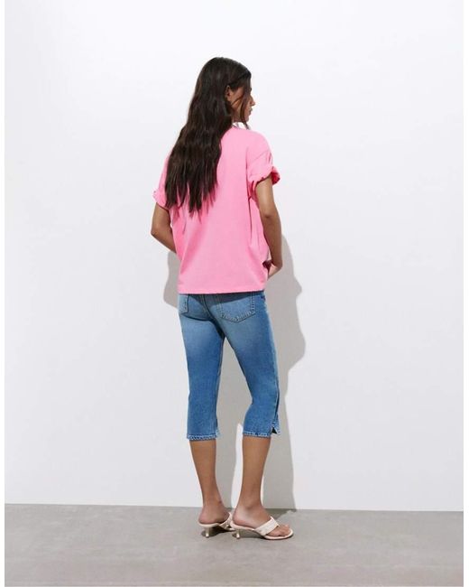 Pull&Bear Pink Indonesia Dolphin Graphic T-shirt