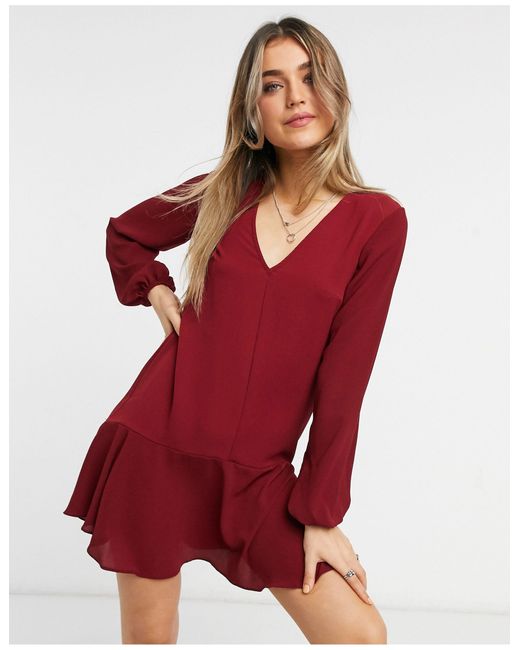 robe courte manche longue