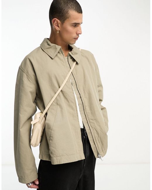 Weekday Natural Martin Linen Blend Jacket for men