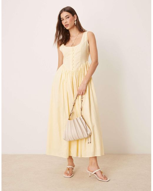 ASOS Natural – plissierte schultertasche