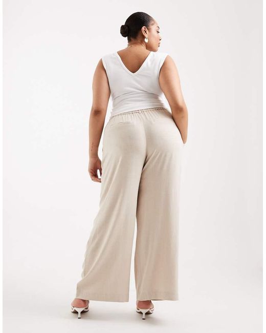Pieces Plus Natural Pieces Curve Wide Leg Tailored Trouser Co-Ord