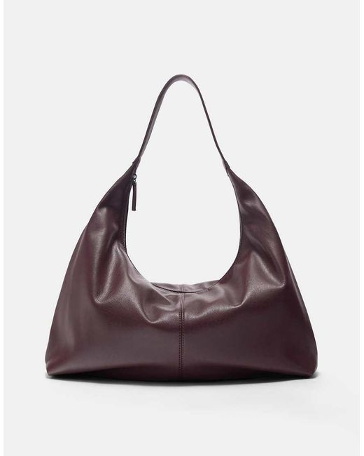 Borsa Shopper Bordeaux di Pull&Bear in Purple