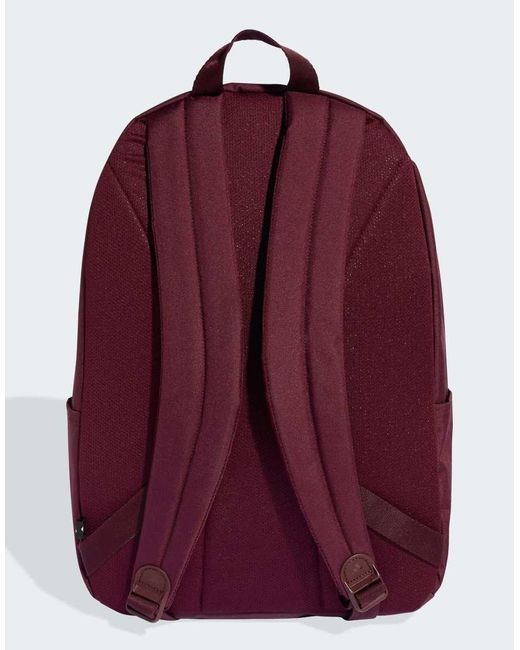 Adidas Originals Red Essentials Embossed Logo Backpack